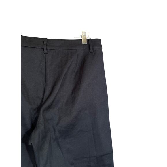 J.Jill Pants Womens Size 14 Black Linen Stretch Wide Leg Crop Career Office Work - Picture 5 of 12